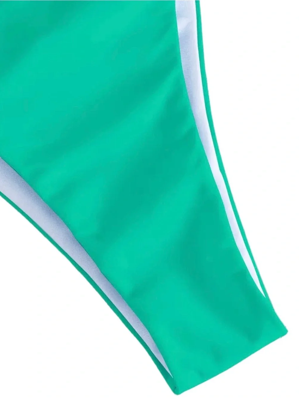 Turquoise Green Triangle Halter Thong Bikini Set